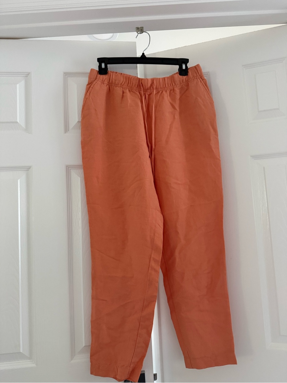 A New Day - Linen Elastic-Waist Pants